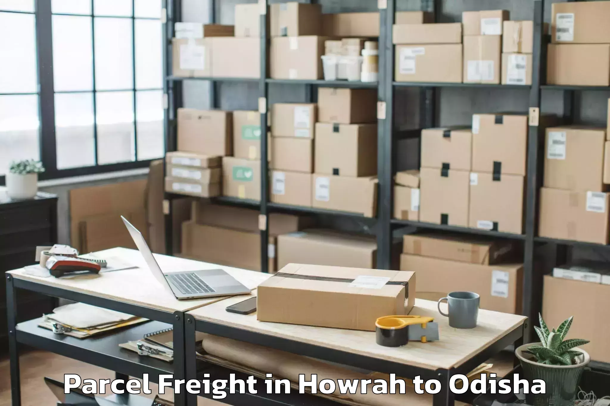 Affordable Howrah to Kendujhar Town Parcel Freight